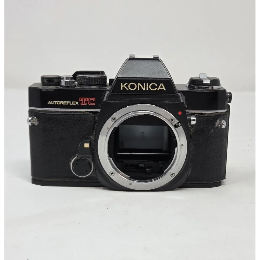 Konica Autoreflex TC 35mm SLR Film Camera Body Only Black Working Vintage